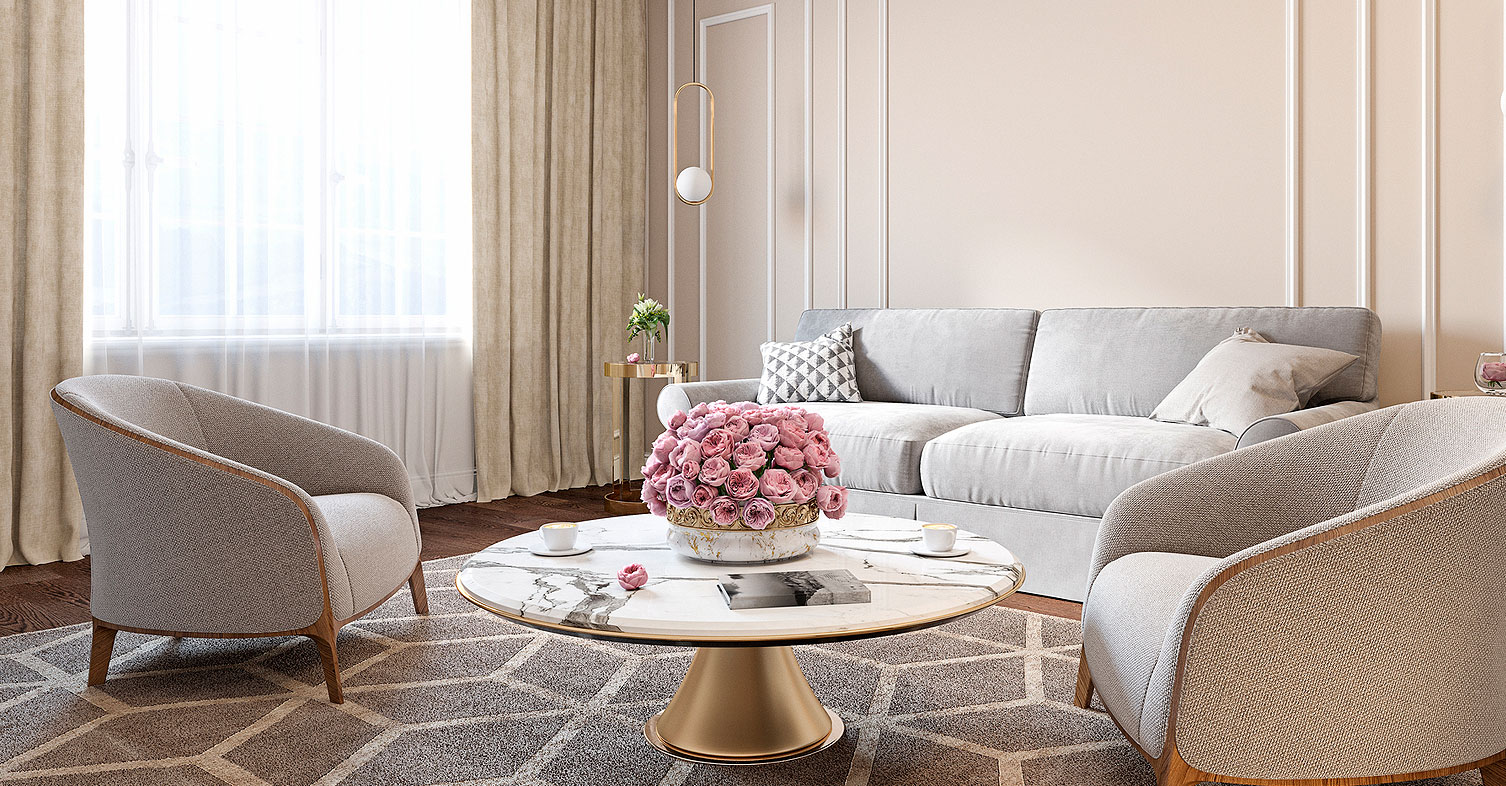 Neat and elegant living room